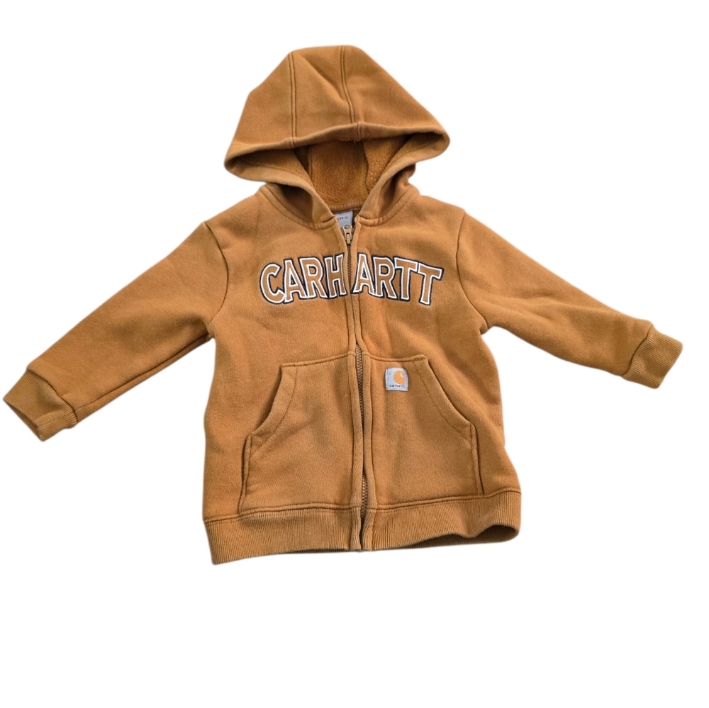 Carhartt Toddler Kids Full Zip Hoodie Size 18M